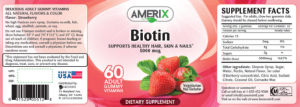 Biotin 5000 mcg Strawberry