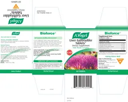 Label for A.Vogel Liver Gallbladder Tablets