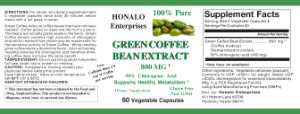 Green Coffee Bean Extract 800 mg
