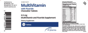 MultiVitamin with Fluoride 0.5 mg