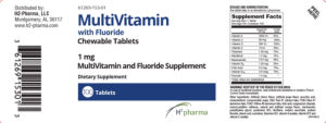 MultiVitamin with Fluoride 1 mg