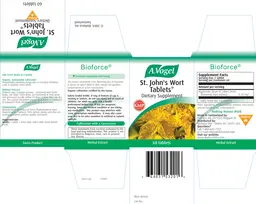 Label for A.Vogel St. John's Wort Tablets