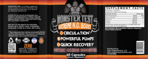Monster Test Extreme N.O. Boost Nitric O