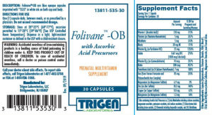 Folivane-OB with Ascorbic Acid Precursor