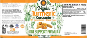 Vegan Turmeric Curcumin with Black Peppe