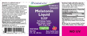 Melatonin Liquid Sleep Berry Vanilla Fla