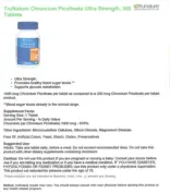 Label for Chromium Picolinate