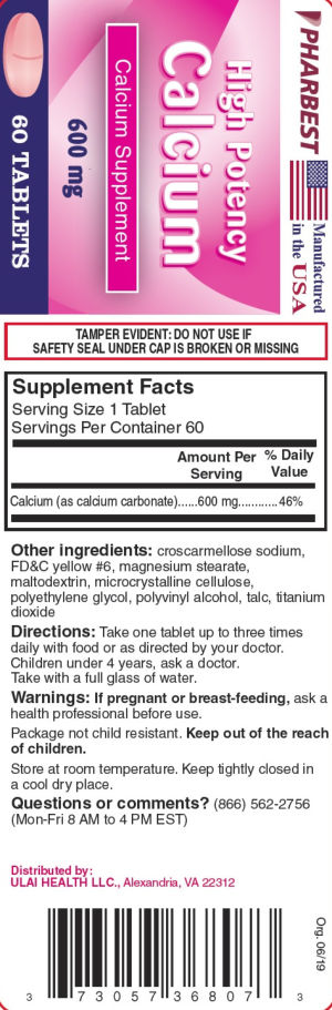 High Potency Calcium 600 mg