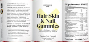 Hair Skin & Nail Gummies Passion Fruit F