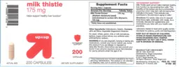 Label for Milk Thistle 175 mg