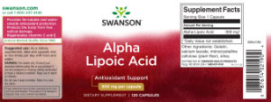Alpha Lipoic Acid 300 mg