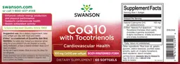 Label for CoQ10 with Tocotrienols 100 mg