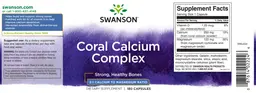 Label for Coral Calcium Complex