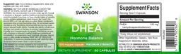 Label for DHEA 100 mg