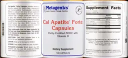 Label for Cal Apatite Forte Capsules