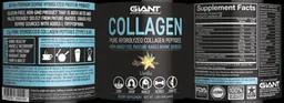 Label for Collagen Vanilla