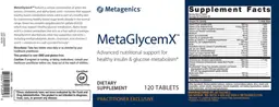 Label for MetaGlycemX