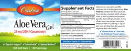 Label for Aloe Vera Gel 25 mg (200:1 Concentrate)