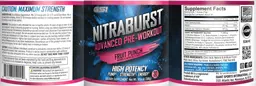 Label for NITRABURST Fruit Punch