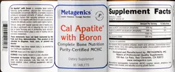 Label for Cal Apatite with Boron