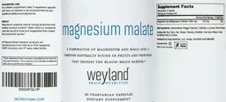 Label for Magnesium Malate