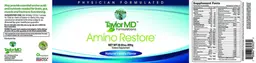 Label for Amino Restore Natural Vanilla Flavor