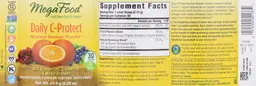 Label for Daily C-Protect Nutrient Booster Powder
