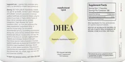 Label for DHEA 50 mg