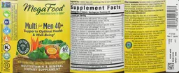 Label for Multi for Men 40+
