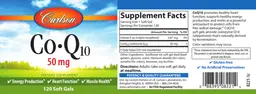Label for Co-Q10 50 mg