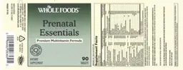 Label for Prenatal Essentials