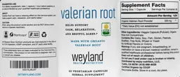 Label for Valerian Root