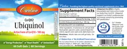 Label for Co-QH2 Ubiquinol 100 mg