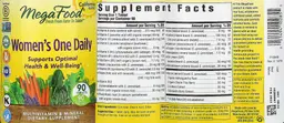 Label for Women's One Daily California Blend
