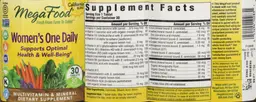 Label for Women's One Daily California Blend