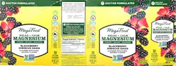 Label for Relax + Calm Magnesium Blackberry Hibiscus Oasis