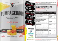 Label for Pumpageddon Peach Rings