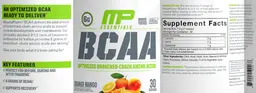 Label for BCAA Orange Mango