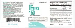 Label for iFerex 150