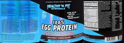 Label for 100% Egg Protein Heavenly Chocolate