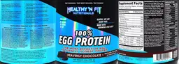 Label for 100% Egg Protein Heavenly Chocolate