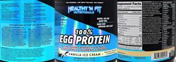 Label for 100% Egg Protein French Vanilla