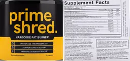 Label for Prime Shred