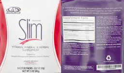 Label for Slim Mixed Berry