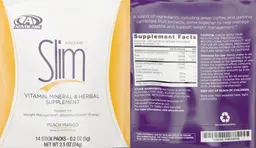 Label for Slim Peach Mango