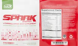 Label for Spark Energy Strawberry