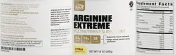 Label for Arginine Extreme Citrus