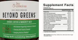 Label for Beyond Greens Light Matcha Flavor