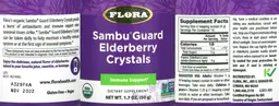 Label for Sambu Guard Elderberry Crystals