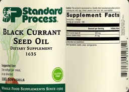 Label for Black Currant Seed Oil